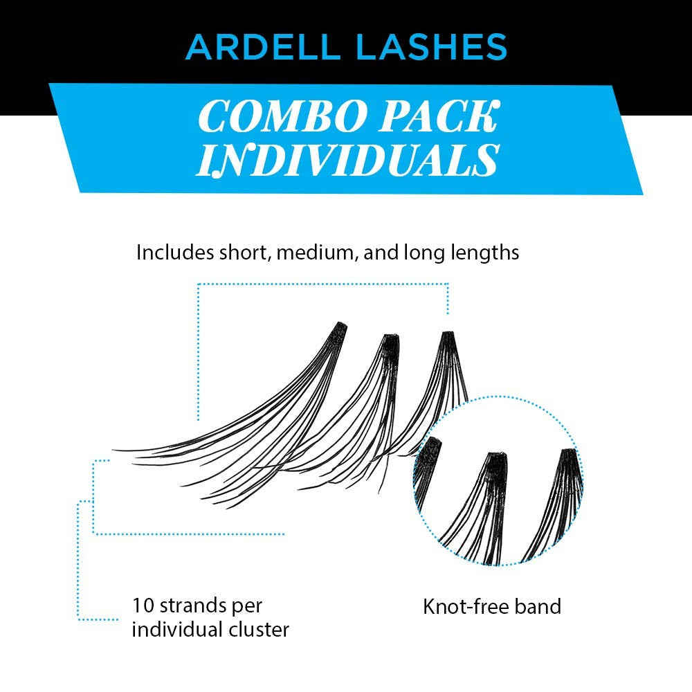 False Eyelash Extensions - Natural Look Individual Lashes 4 Pack