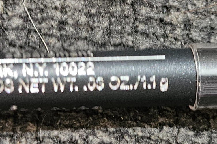 Clinique Black Diamond Pencil in Black 01 Full Size 0.03oz Makeup Pencil