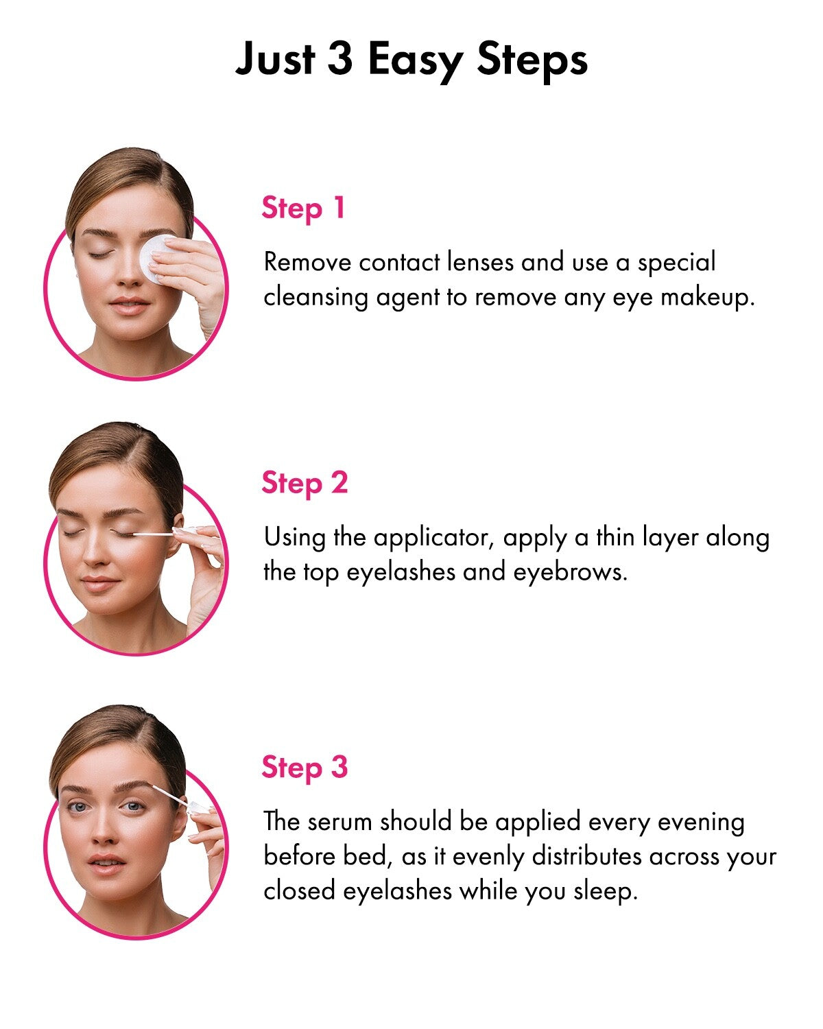 Eyelash and Eyebrow Growth Serum for Longer Thicker Fuller Lashes & Brows 0.1 fl oz