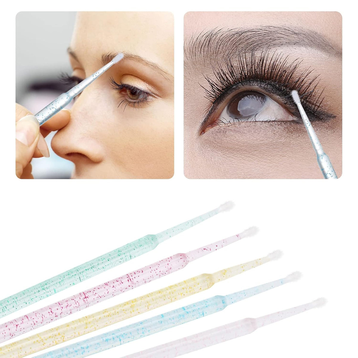 Disposable Microbrushes Applicators 1000 Pcs for Eyelash Extensions & Beauty