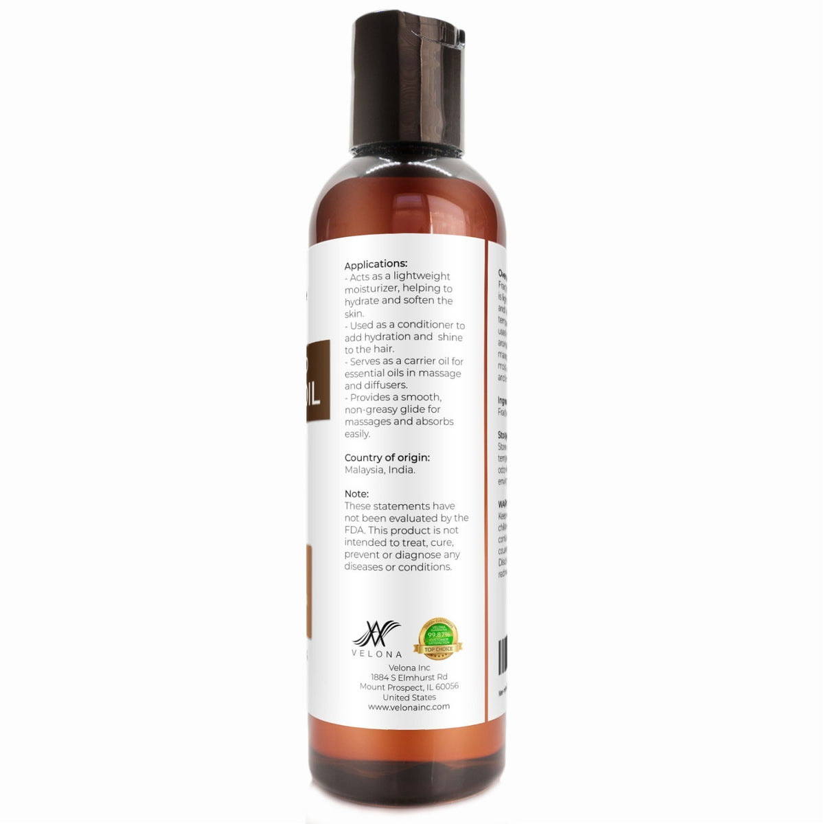MCT Fractionated Coconut Oil - 4 Fl Oz Carrier Oil