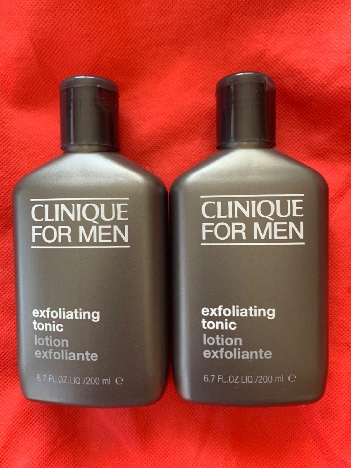Lot of 2 Clinique For Men Exfoliating Tonic 6.7 Oz/200ml Each Full