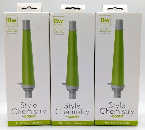 Conair Style Chemistry Tapered Wand Attachment - 3 Pack Hair Styling Tools