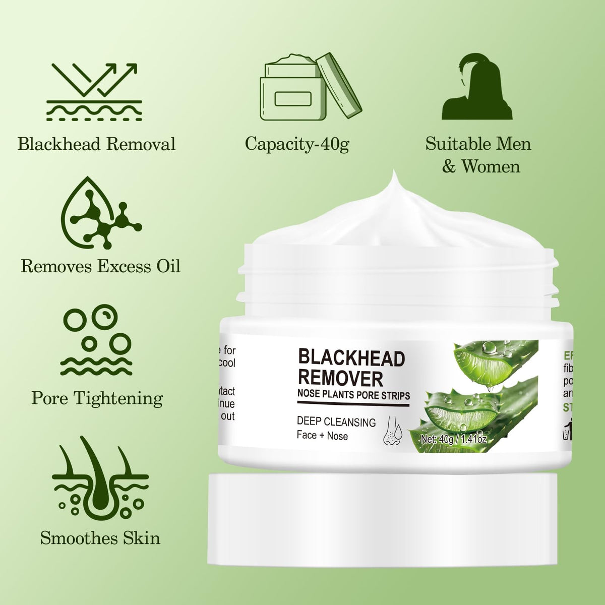 Blackhead Nose Pore Strips - Deep Cleansing Peel-Off Mask for Blackheads