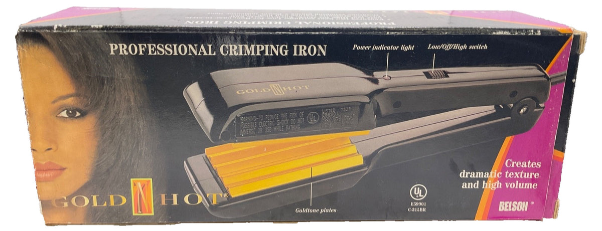 Professional Crimping Iron - Gold 'N Hot GH9276 Hair Styling Tool