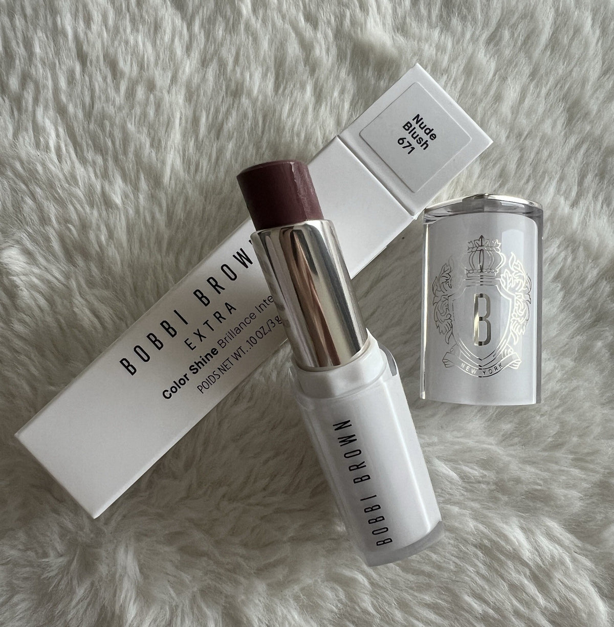 Bobbi Brown Extra Color Shine Lipstick Balm Nude Blush 671