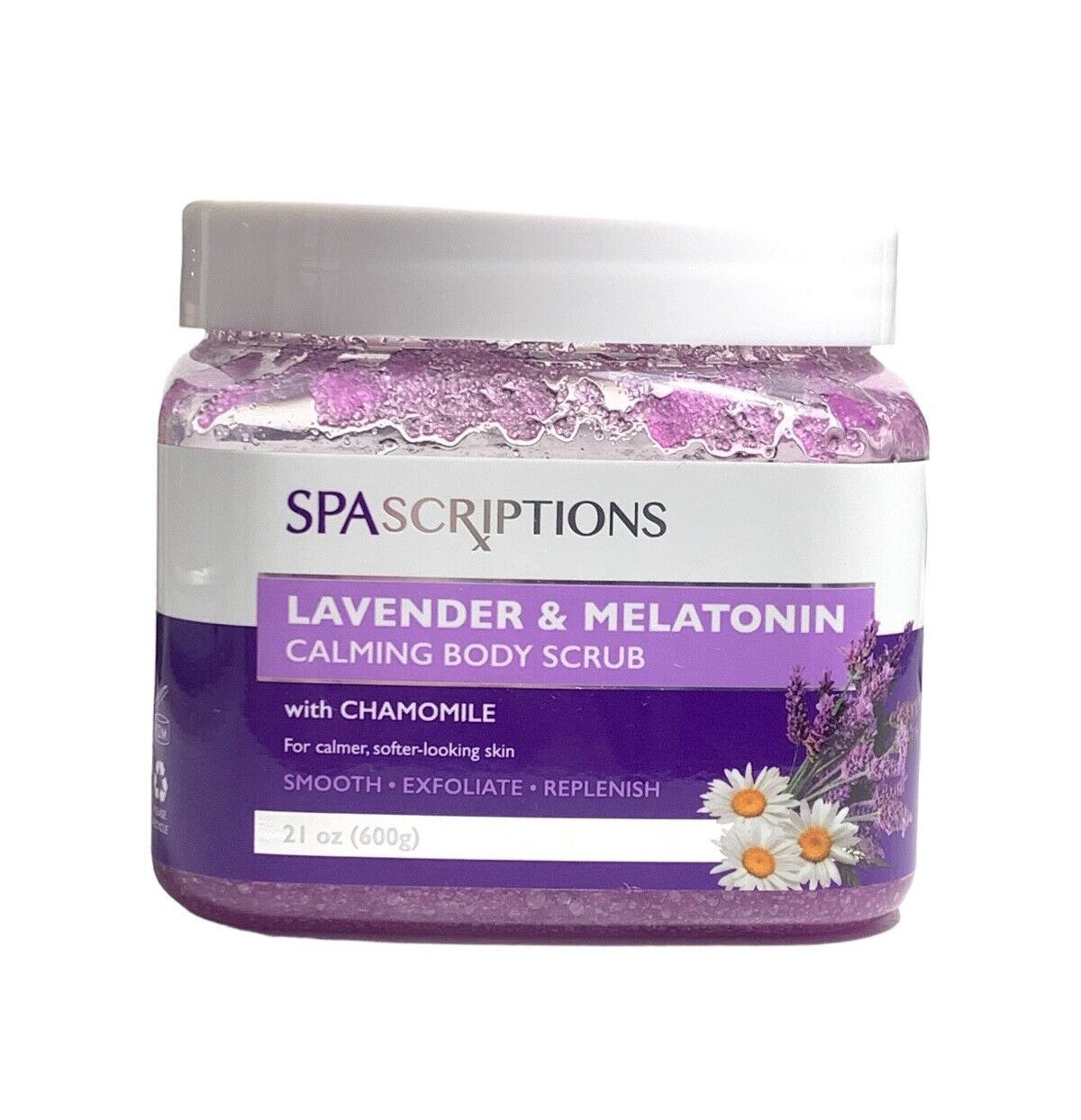 Calming Body Lavender & Melatonin Scrub Exfoliate W/Chamomile By