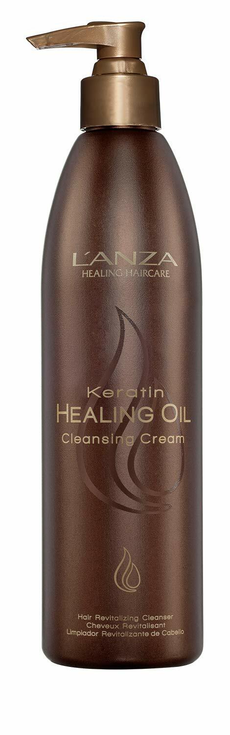 L’ANZA Keratin Healing Oil Cleansing Cream - Hair Revitalizing Shampoo 10.1 fl oz