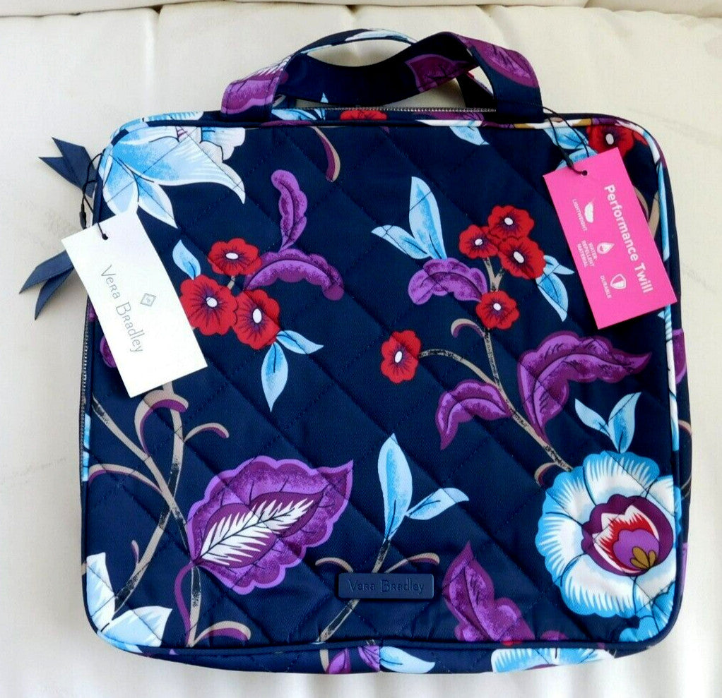 Vera Bradley Zip Hanging Organizer for Cosmetics & Jewelry - Mayfair in Bloom Pattern