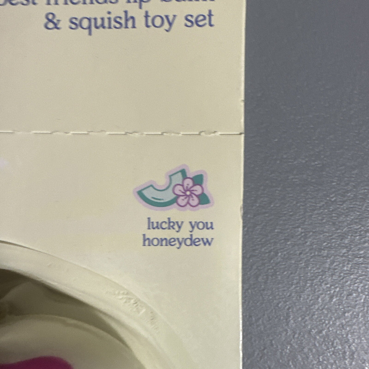 Lucky You Honeydew Lip Balm & Donut Squish Toy Set - 2 Piece