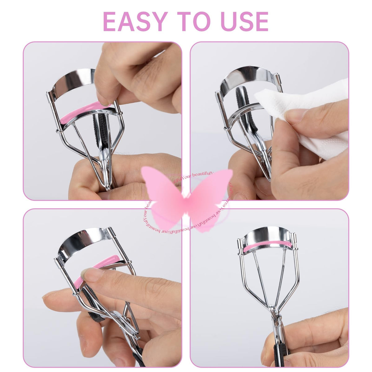 Eyelash Curler Refill Pads Silicone Compatible with e.l.f. 24 Pack