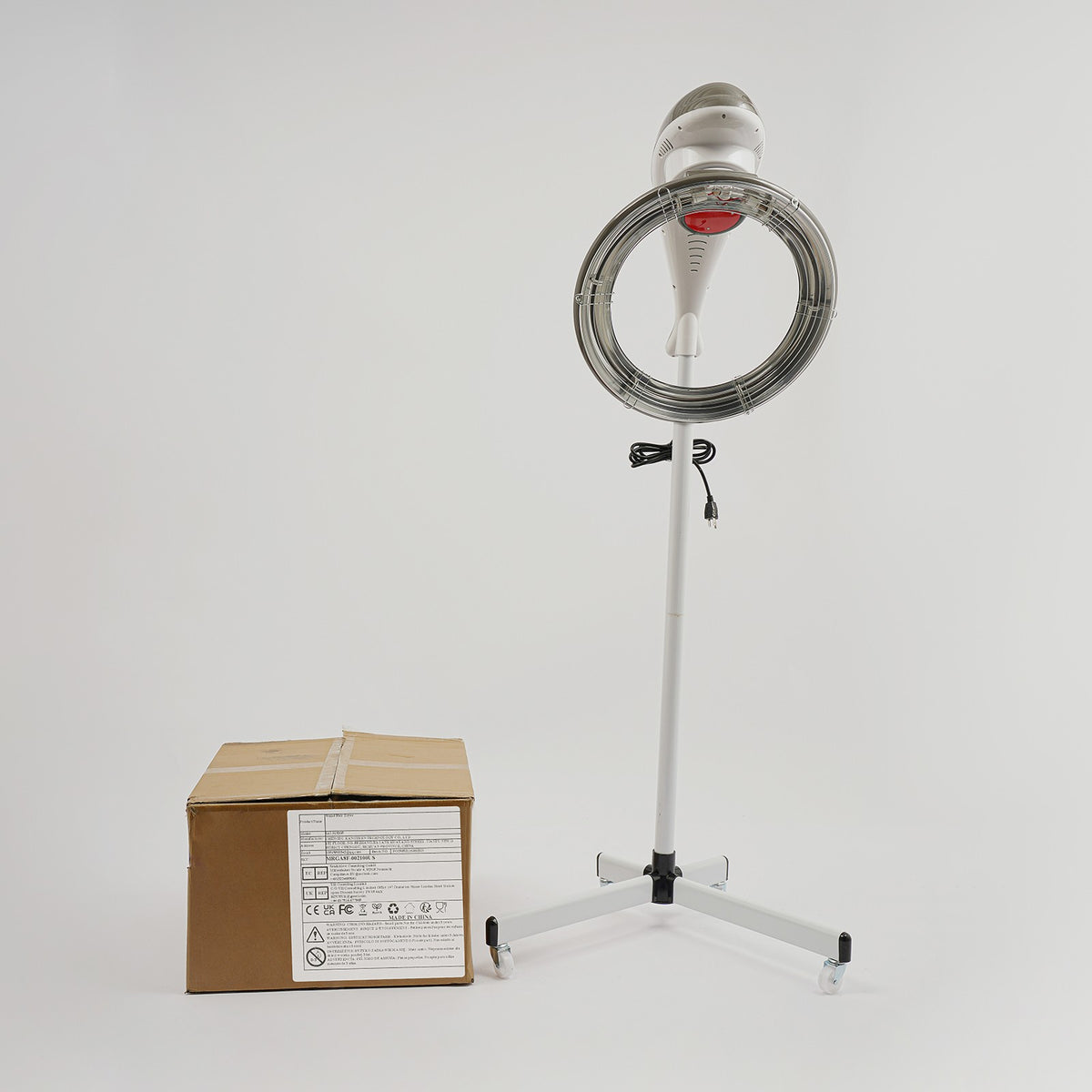 Infrared Stand Hair Dryer Salon Equipment with Adjustable Height and LCD Display