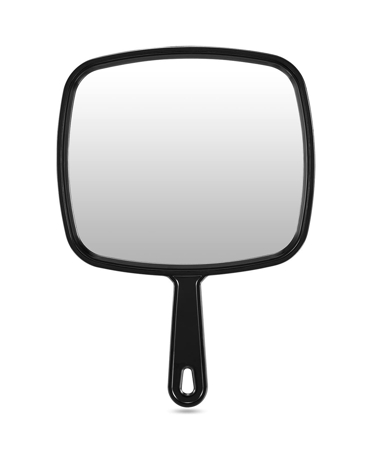 Extra Large Black Handheld Mirror with Handle for Salon and Hairdressing