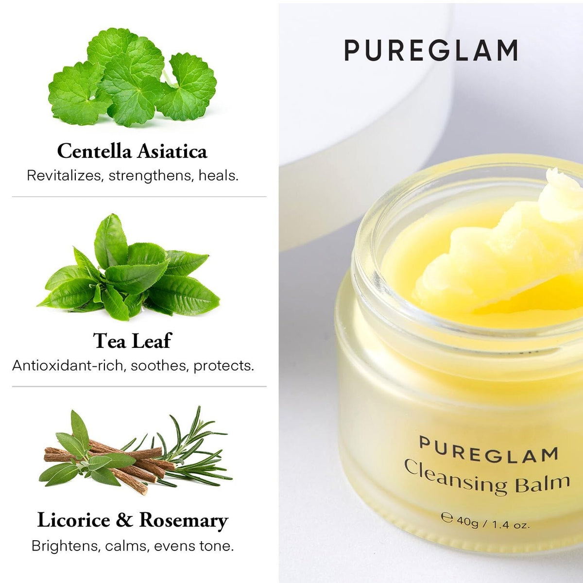 Makeup Remover Balm for Waterproof Face Makeup - Gentle & Deep Cleansing