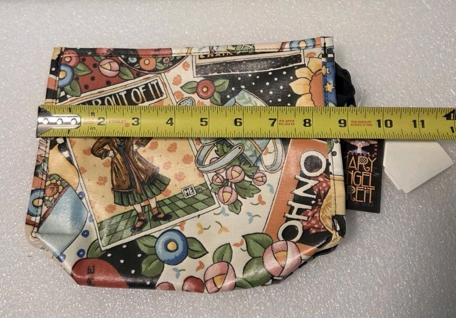 Travel Cosmetic Bag Coated Canvas Nordic House Print Travel Organizer