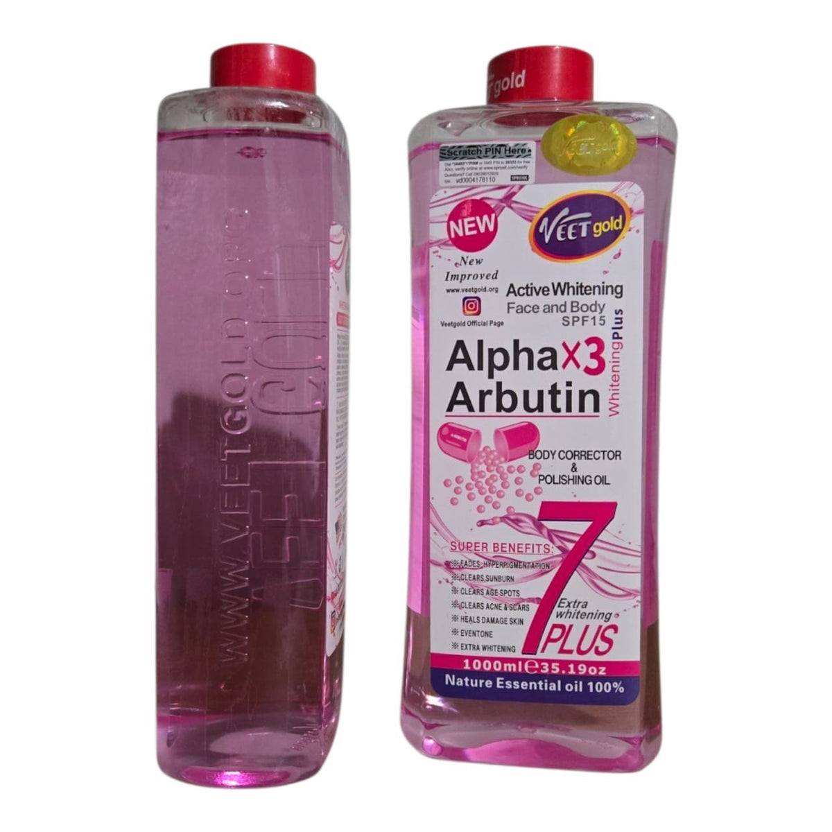 Veet Gold Alpha Arbutin Oil 1000ml 1piece Only