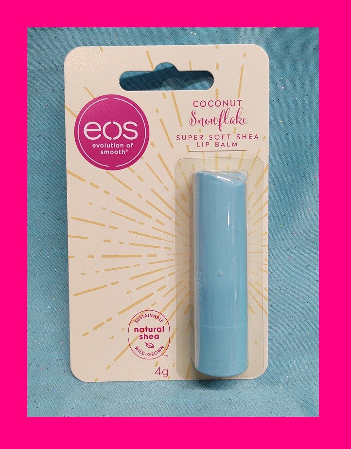 3 Pack Shea Lip Balm with Coconut Snowflake - Hydrating Lip Moisturizer