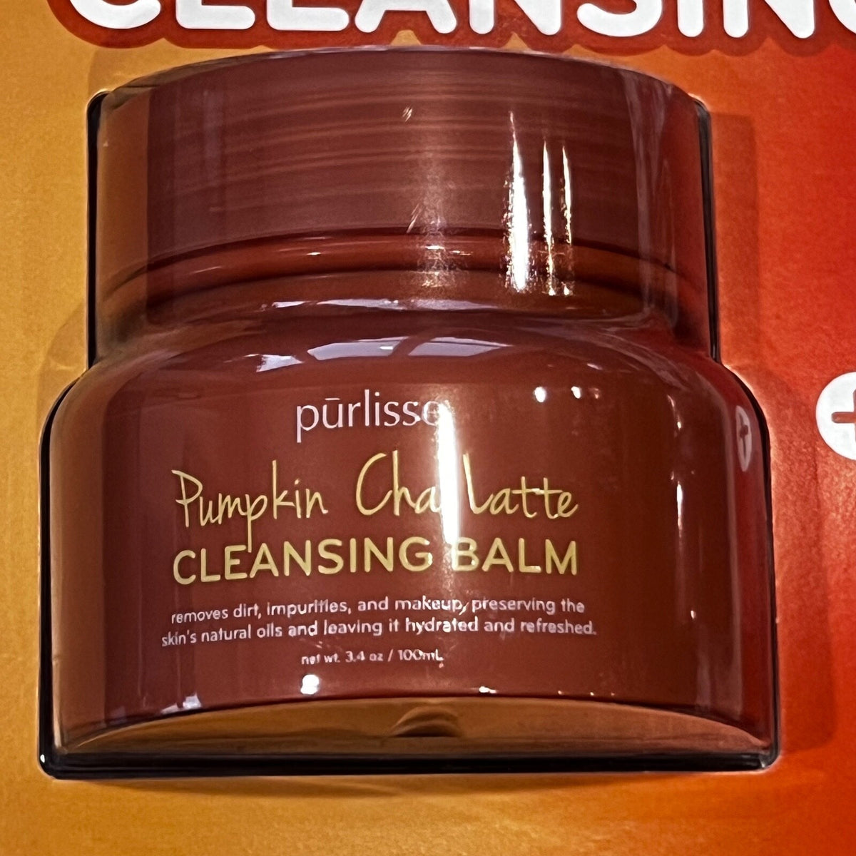 Pumpkin Chai Latte Cleansing Balm Makeup Remover 3.4 oz - Travel Size