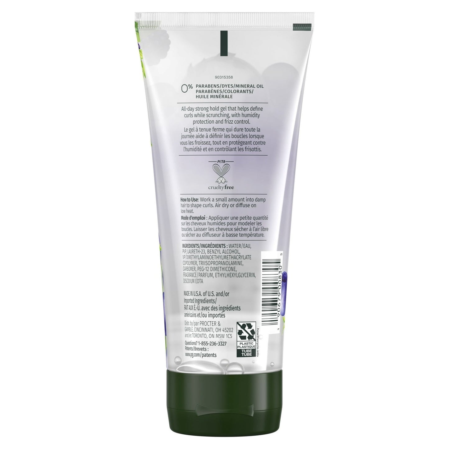 Herbal Essences Curl Styling Gel - Frizz-Free, Weightless, Berry Scent 6oz