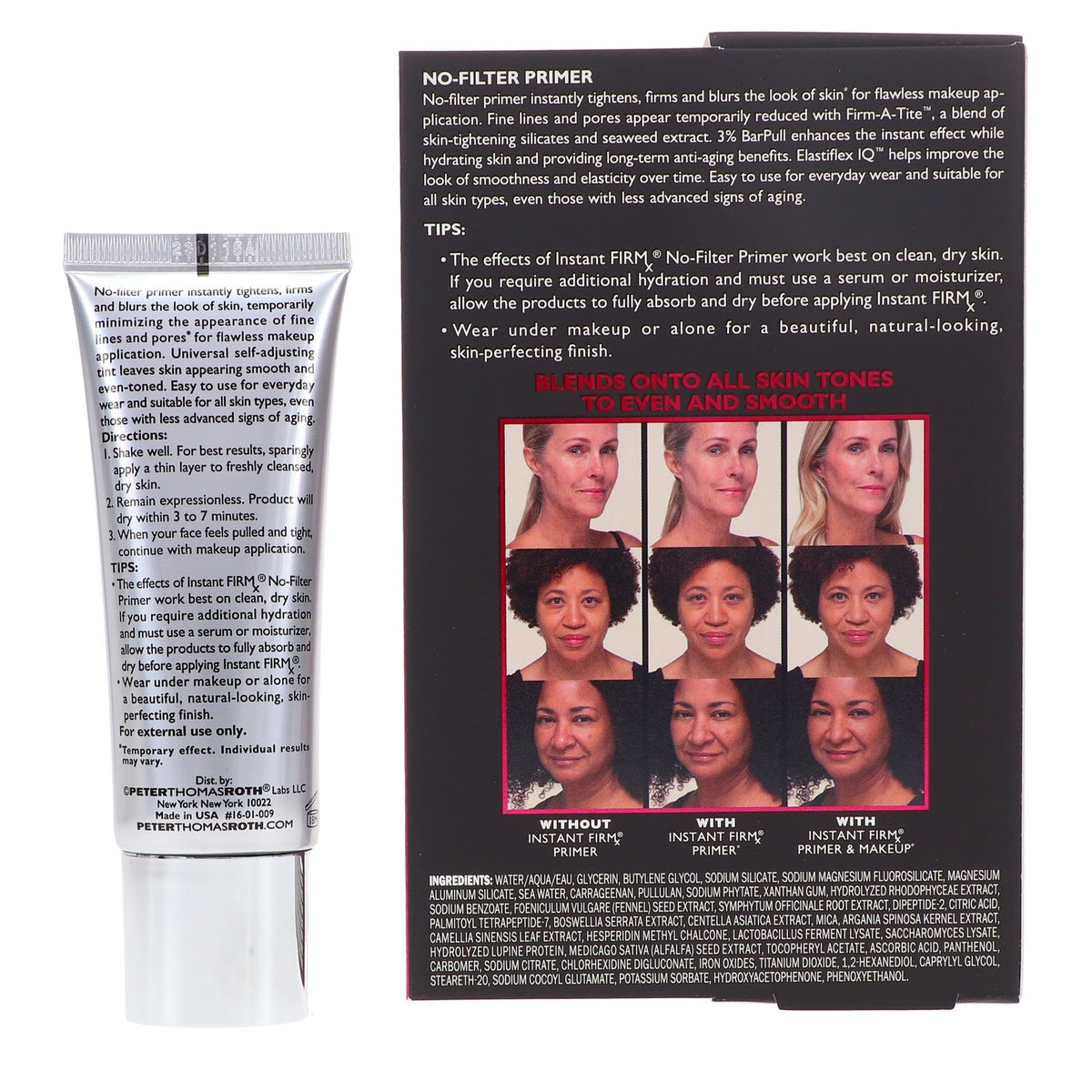No-Filter Primer for Face - Skin Tightening & Blurring - 1 oz