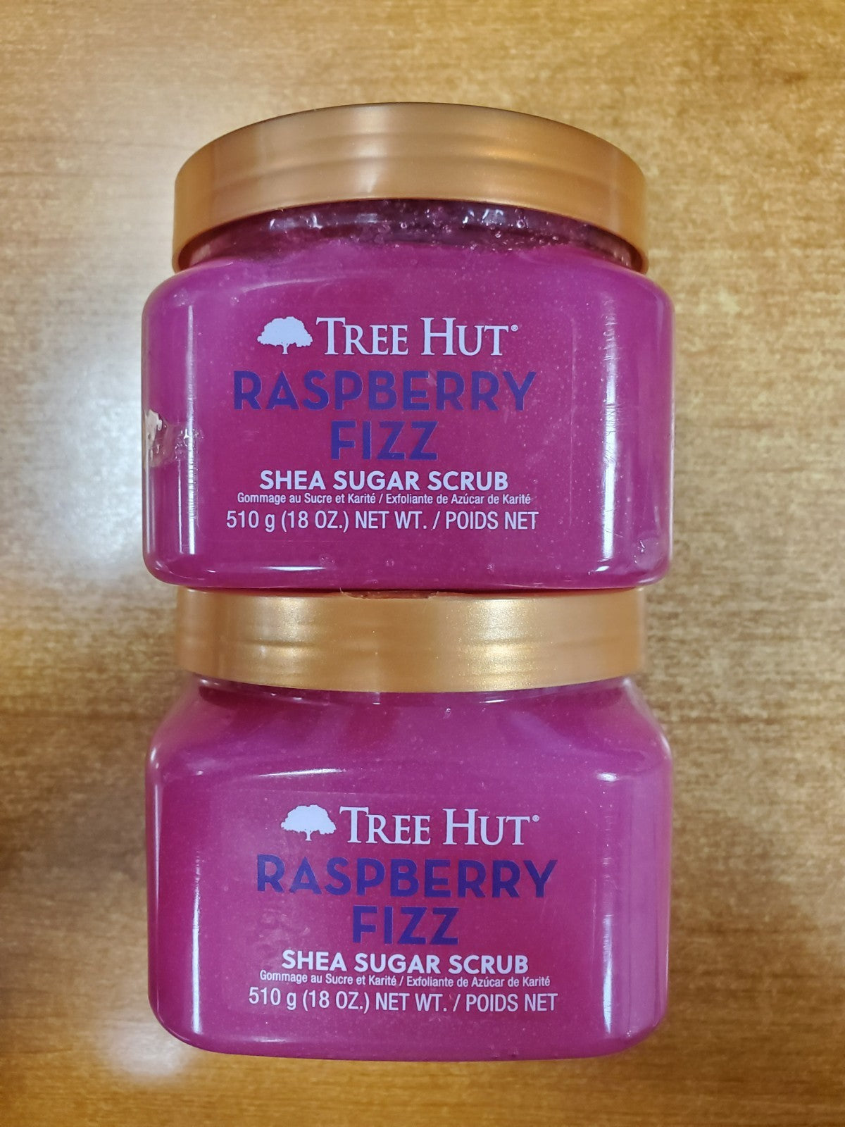 2 Pk: Tree Hut Raspberry Fizz Shea Sugar Body Scrub 18oz ea (3752)