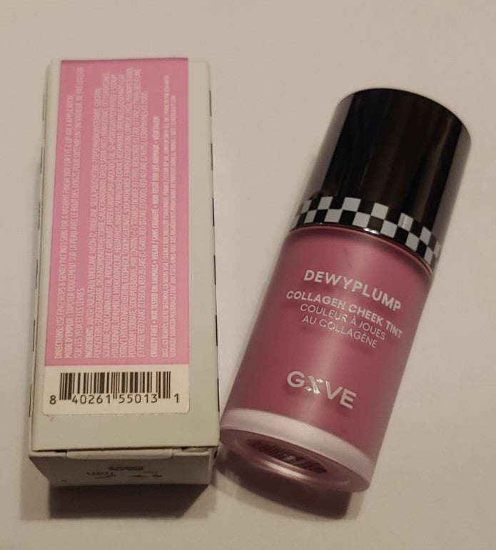Dewy Collagen Cheek Tint - Purple Irises Liquid Blush for Glowing Skin