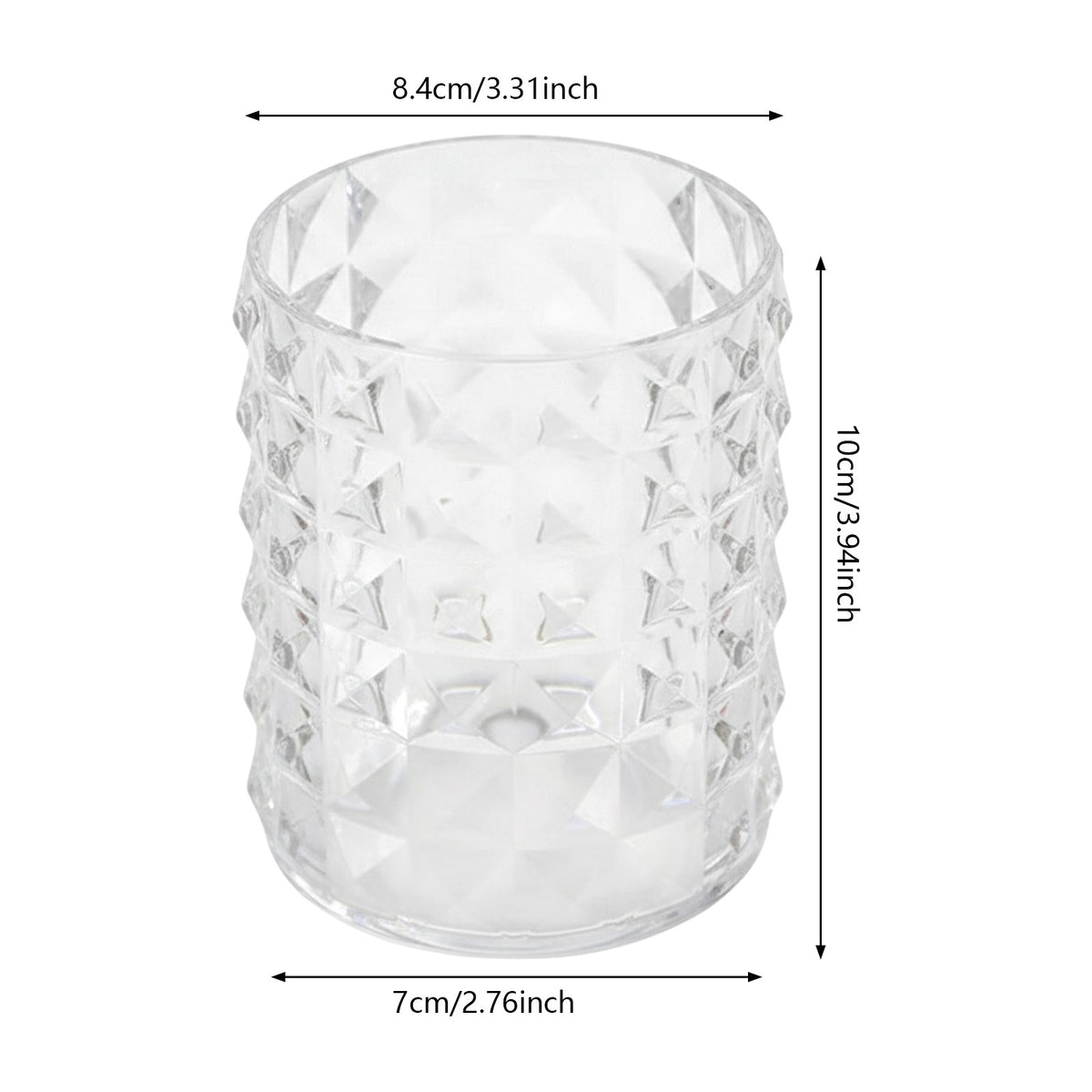 4PCS Makeup Brush Storage Containers Organizer with Clear Plastic Design