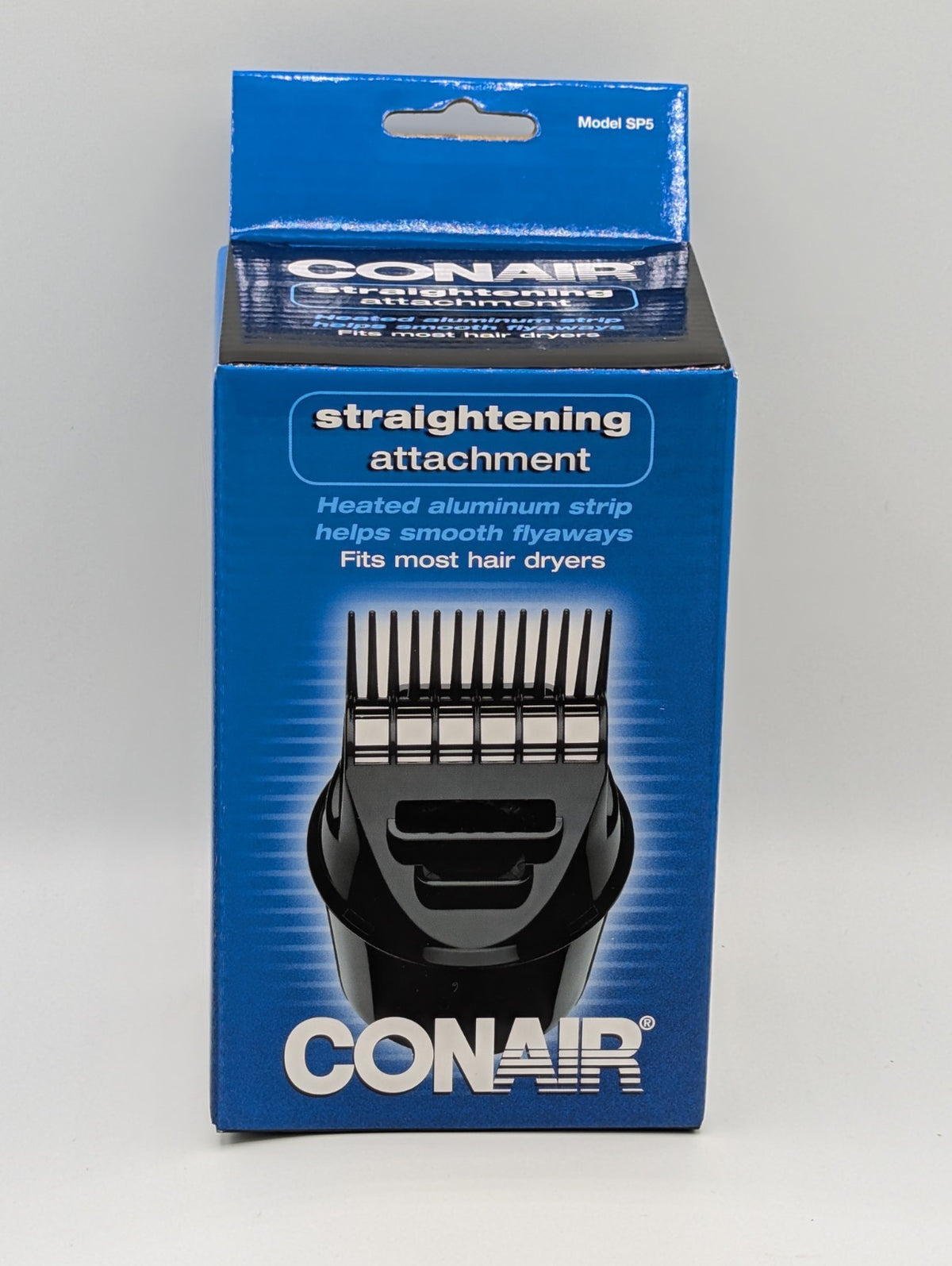 Hair Dryer Attachment for Straightening - Universal Comb & Metal Plate