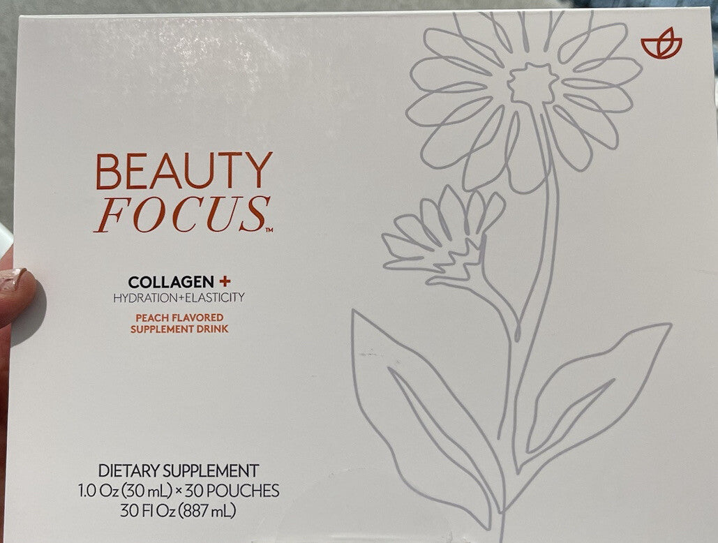 Liquid Collagen Drink for Skin Radiance and Anti-Aging - Peach Flavor, 30 Days Supply