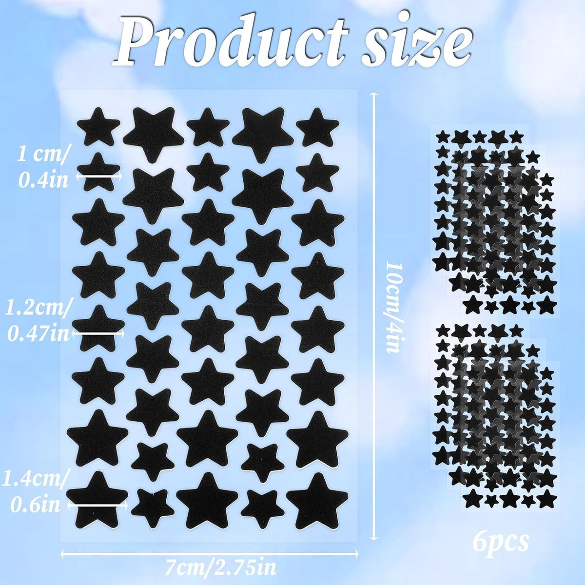 Black Star Hydrocolloid Acne Patches - Discreet Zits & Blemish Cover, 240 Count