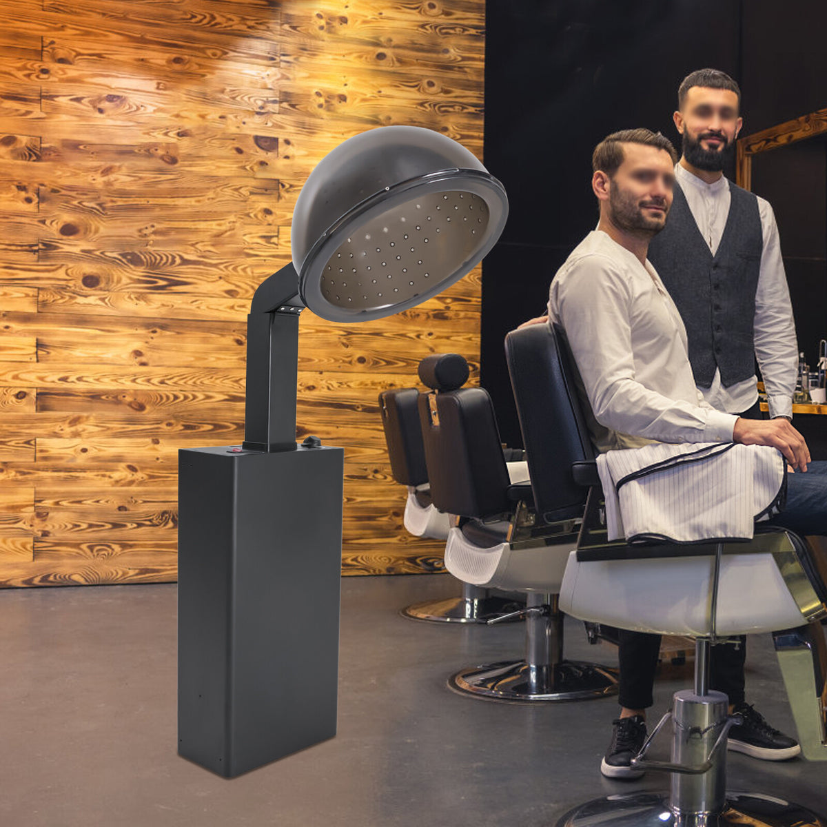 Hooded Hair Dryer with Timer and Temperature Control for Salon Use