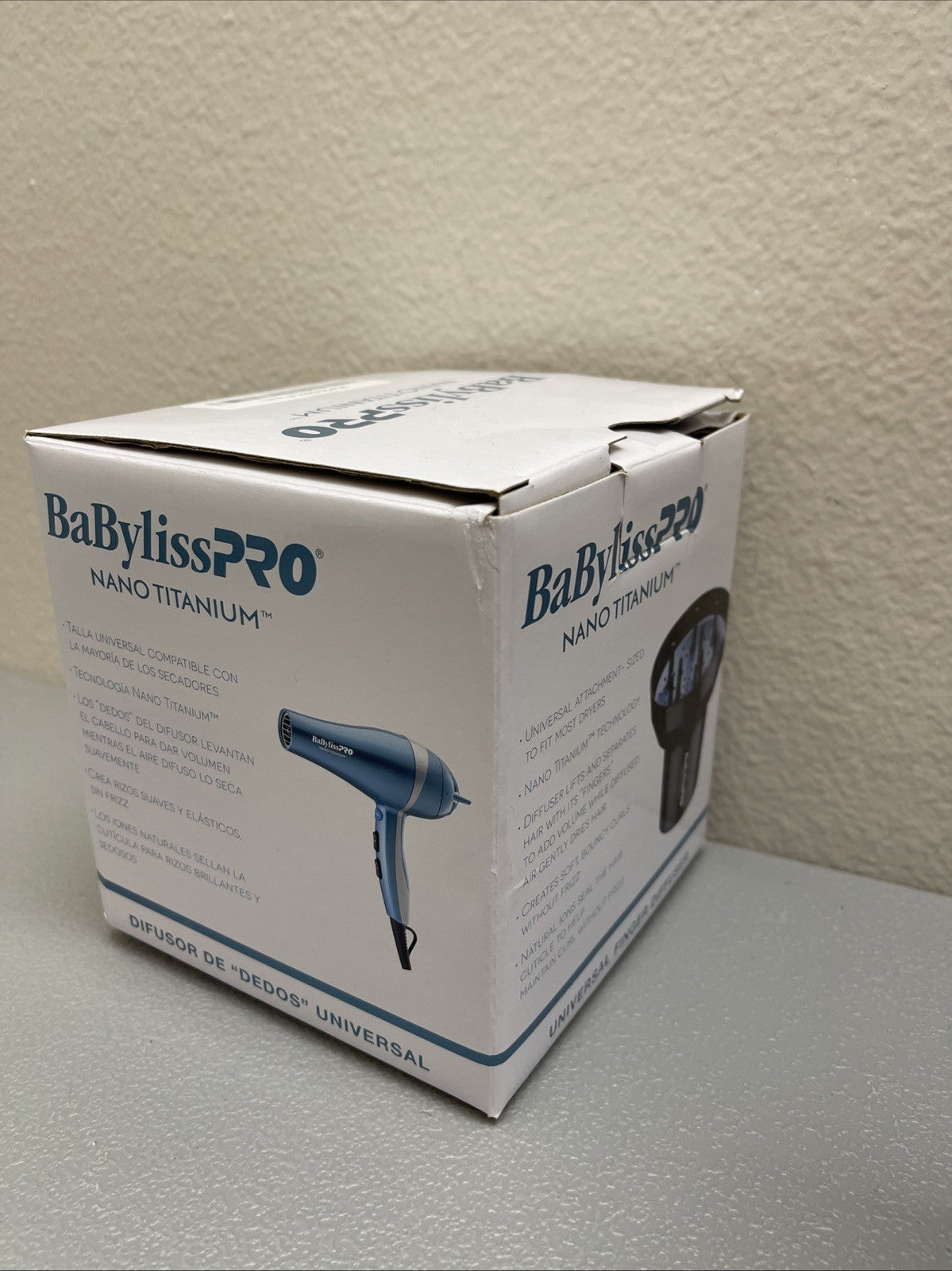 BaBylissPRO Nano Titanium Universal Finger Diffuser New