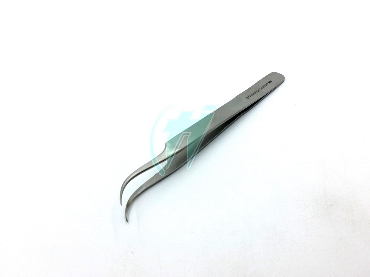 Eyelash Extension Tweezers Curved Stainless Steel Precision Tool