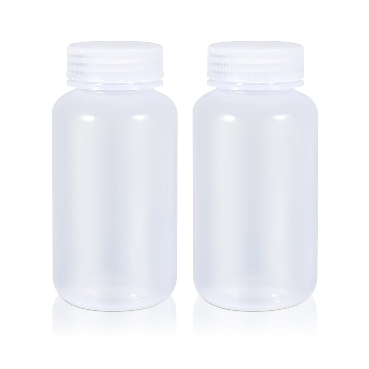 8.4 oz Wide Mouth Lab Reagent Bottle - Clear Polypropylene Chemical Storage