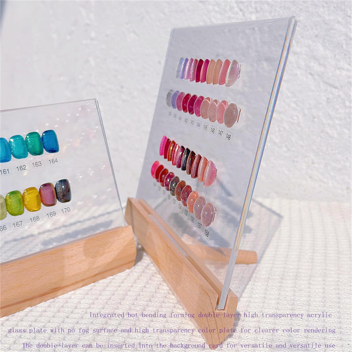 Acrylic Nail Art Display Board - Transparent Gel Polish Shelf & Organizer