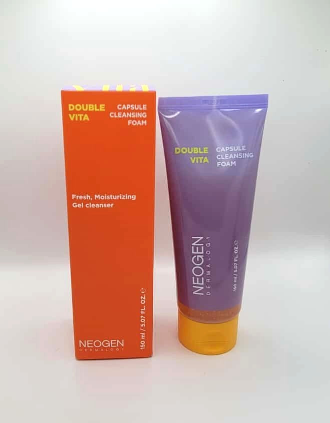 Neogen Double Vita Capsule Cleansing Foam Gel - Korean Skincare Yuzu Lime