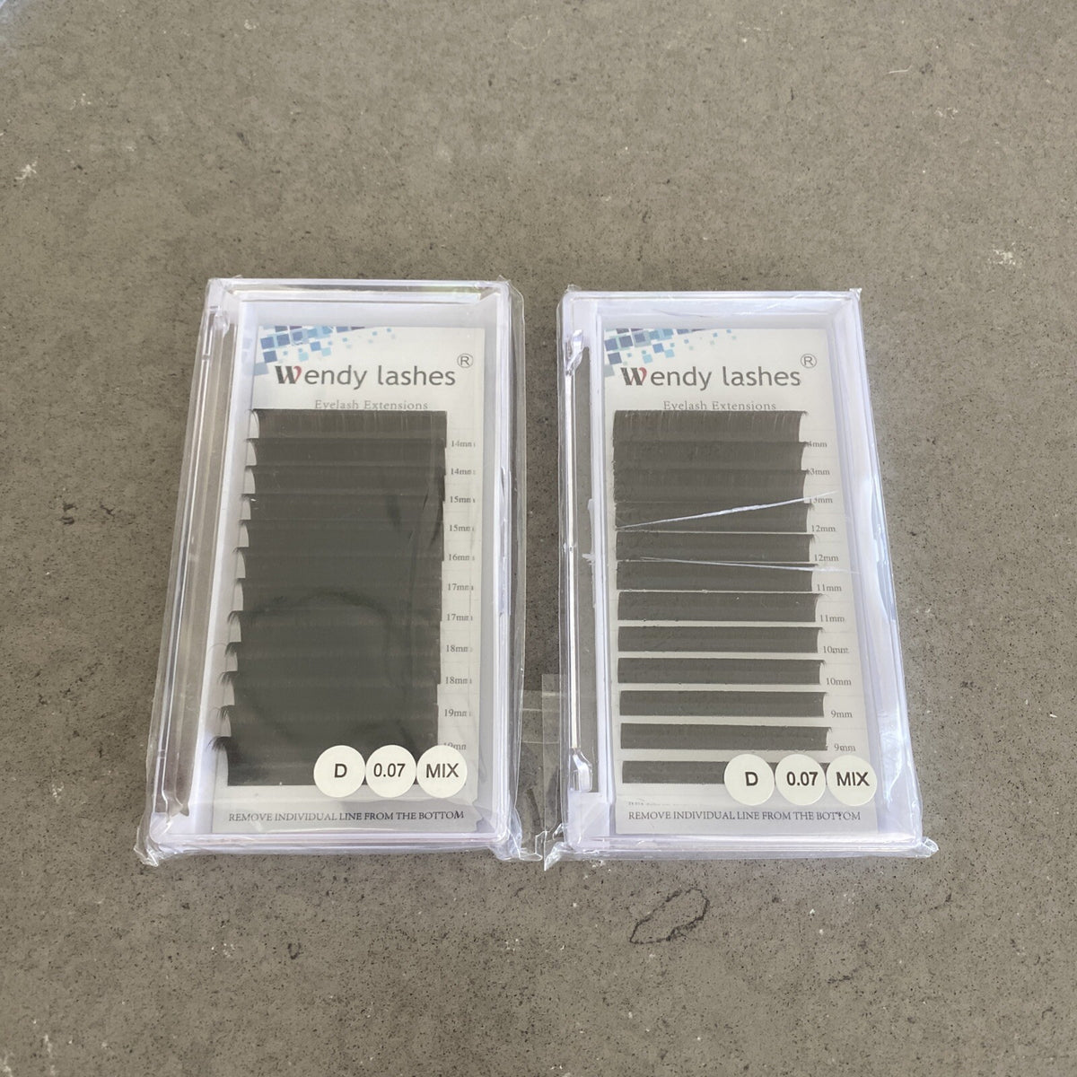 2-Pack D 0.07 Mixed Lash Extensions for Eyelash Enhancing