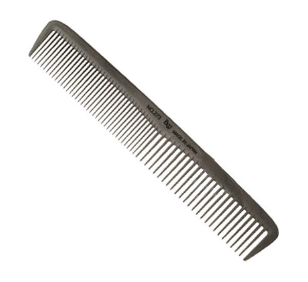 Utsumi Black Comb 7.5 Inch Hair Comb Made in Japan