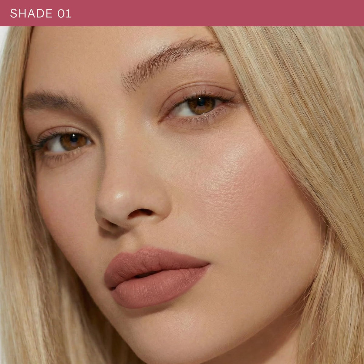 BASMA Long Lasting Lip Liner Pencil - Warm Rose Nude, Waterproof & Precise