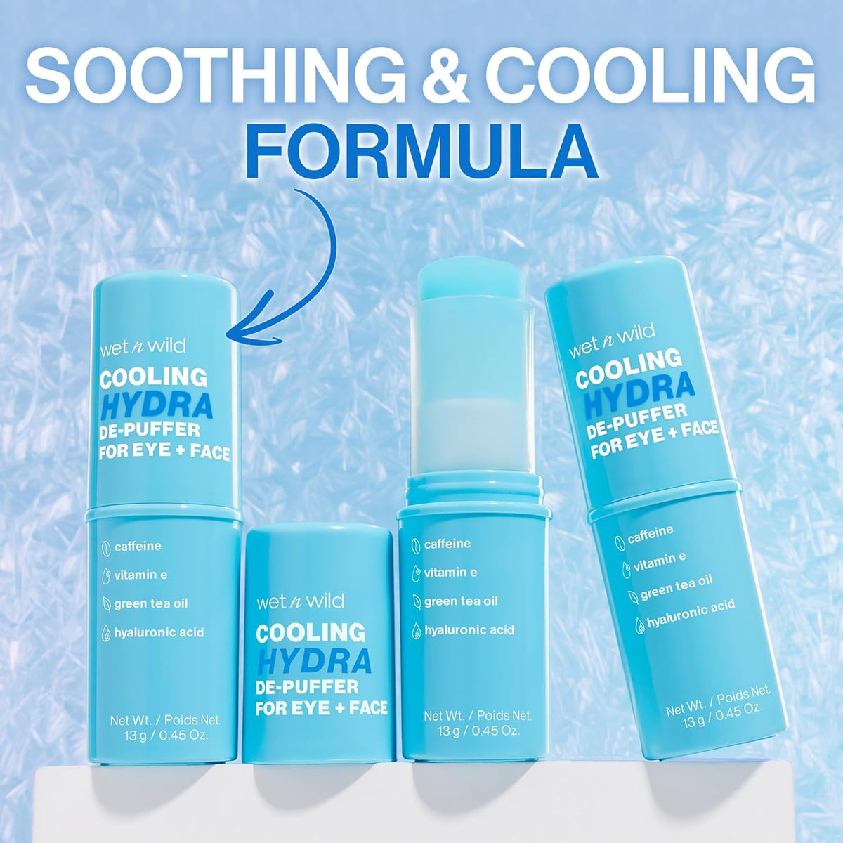 Cooling Hydra De-Puffer Face Primer Stick with Vitamin E & Caffeine