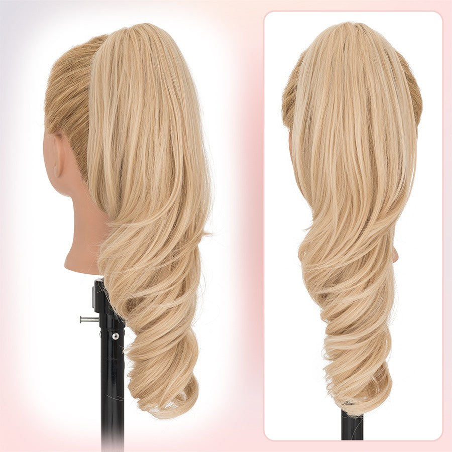 30-Inch Fluffy Ponytail Hair Extension with Claw Clip - Straight & Wave Styles