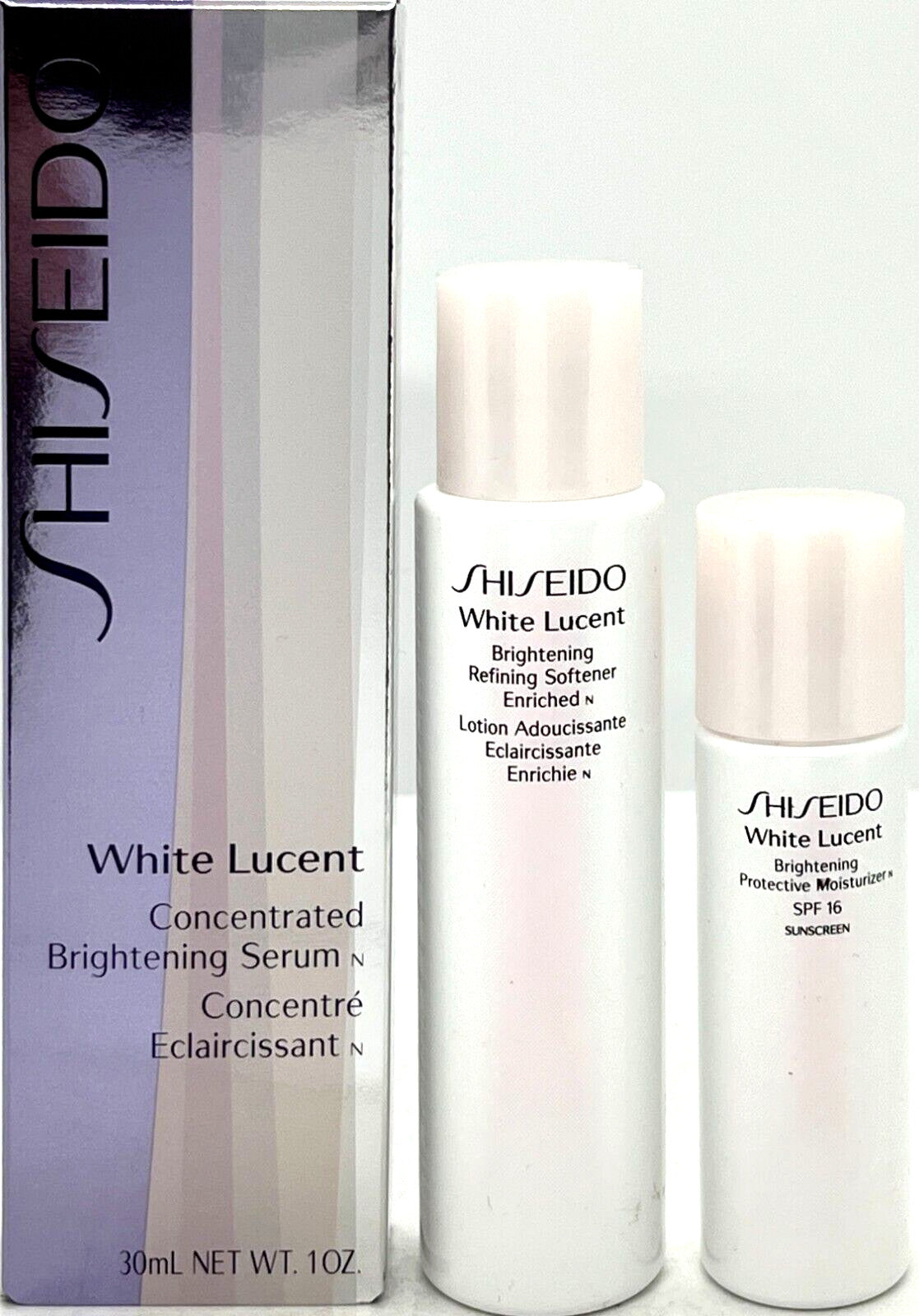 Brightening Skincare Set for Women - Travel Size Serum, Softener & Moisturizer