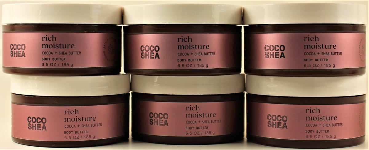 Coco Shea Body Butter - Rich Moisture 6.5oz (Pack of 6)