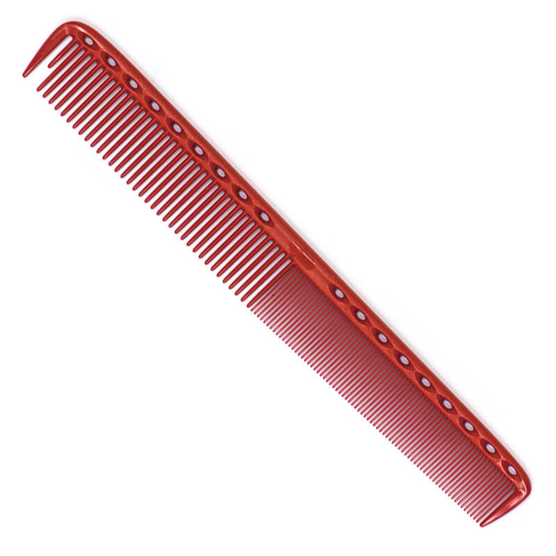 YS Park 335 Fine Cutting Comb Extra Long - Red Hair Cutting Tool