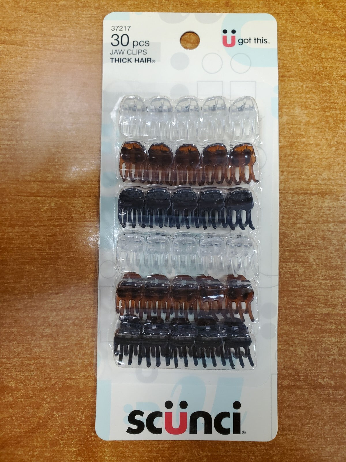 4 Packs of 30: Scunci Mini Tiny Claw/Jaw Clips Assorted Colors (2171)
