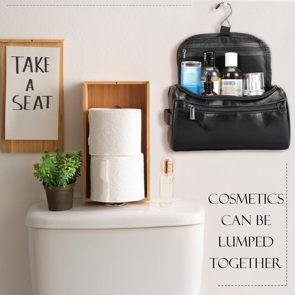 Luxury Leather Travel Toiletry Bag Set - Unisex 6-Piece Organizer Gifts