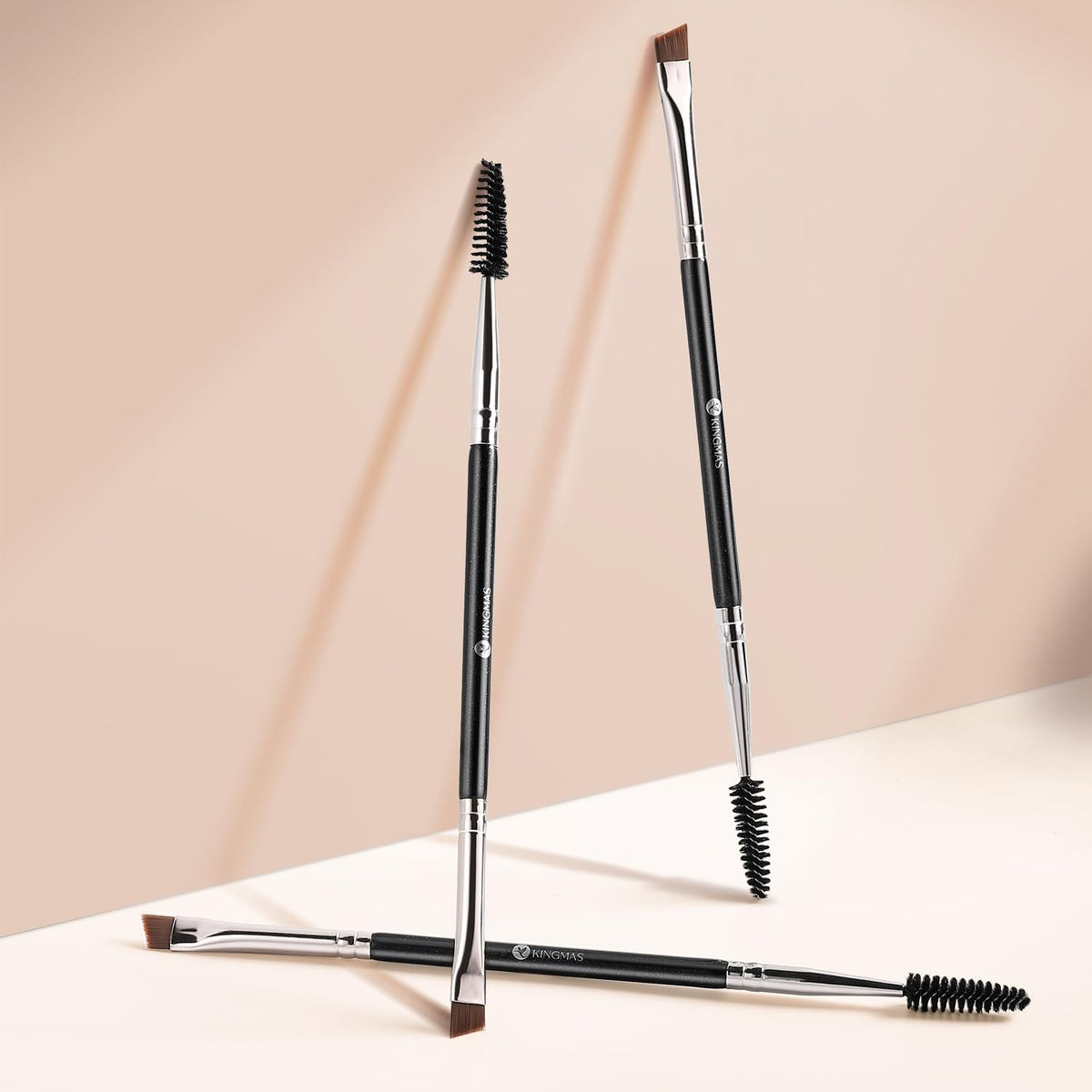 Double-Ended Eyebrow Brush for Precise Makeup Application