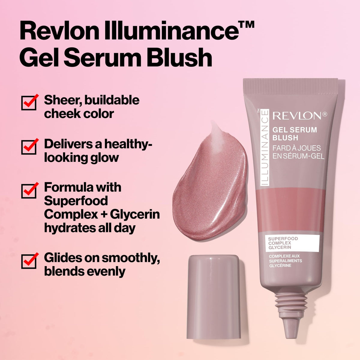 Revlon Illuminance Gel Serum Blush Set of 2 – 120 Striking Rose