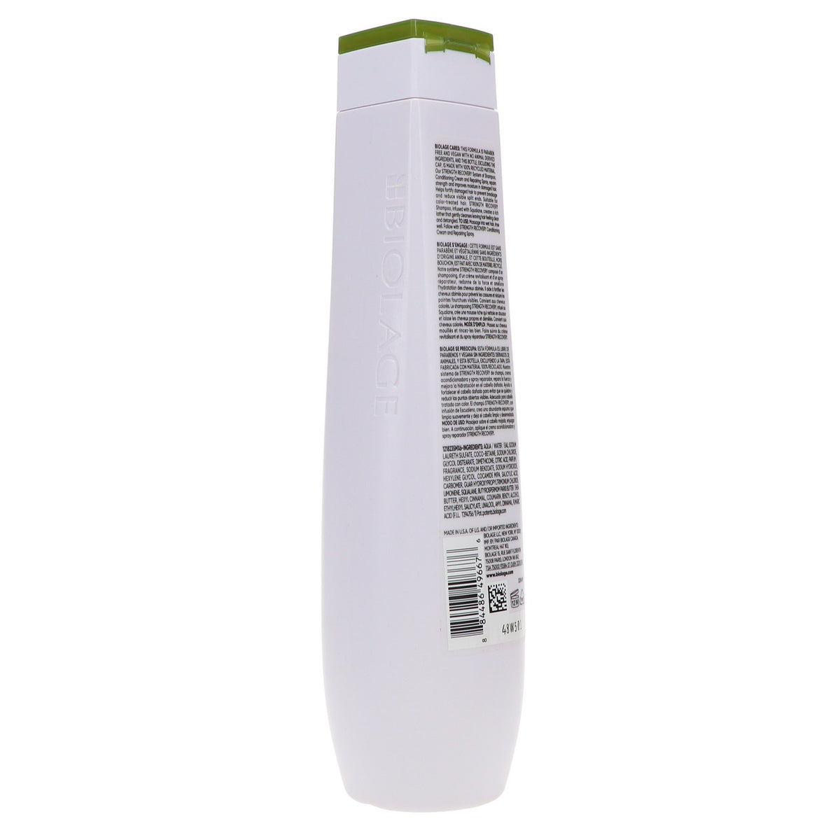 Strength Recovery Shampoo for Damaged Hair - 13.5 oz, Vegan & Nourishing