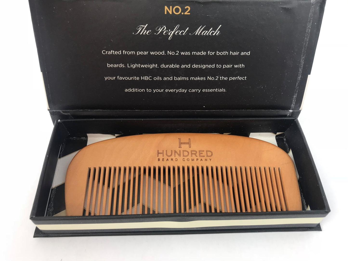 Beard Comb Set in Premium Gift Box - No.2 by Hundred Beard Company, 3 Pack